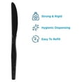 thumbnail image 2 of SSK51 Knife Refill - 960 Black Plastic Knives for SmartStock Dispensers - Bulk Cutlery Replacements - Restaurant, Catering, Event Supplies, 2 of 4