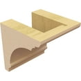 thumbnail image 5 of 4"W x 4"D x 4"H Wide Hughes Rough Cedar Woodgrain TimberThane Corbel, Primed Tan, 5 of 6