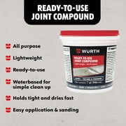 Würth Ready-to-Use Lightweight Joint Compound, 32oz (1 Quart), Pre-Mixed
