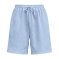 thumbnail image 6 of Hurxie Mens Basic Shorts with Pockets Basketball Gym Workout Plain Uniform PE Shorts Sky Blue,XL, 6 of 6