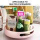 thumbnail image 4 of Wosthever Estante giratorio de 360 ​​grados estante giratorio almacenamiento de cosméticos organizador antideslizante dormitorio cocina Gadget bandeja Cocina y Comedor Rosa Pequeño, 4 of 6