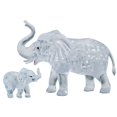 thumbnail image 3 of UNIVERSITY GAMES Éléphant et Bébé 3d Cristal Puzzle, 3 of 4