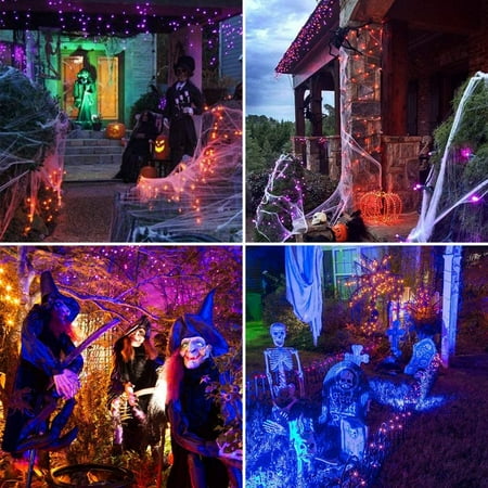 Solar Lights Halloween Outdoor Decor 72ft 200 LED 8 Fashion Solar