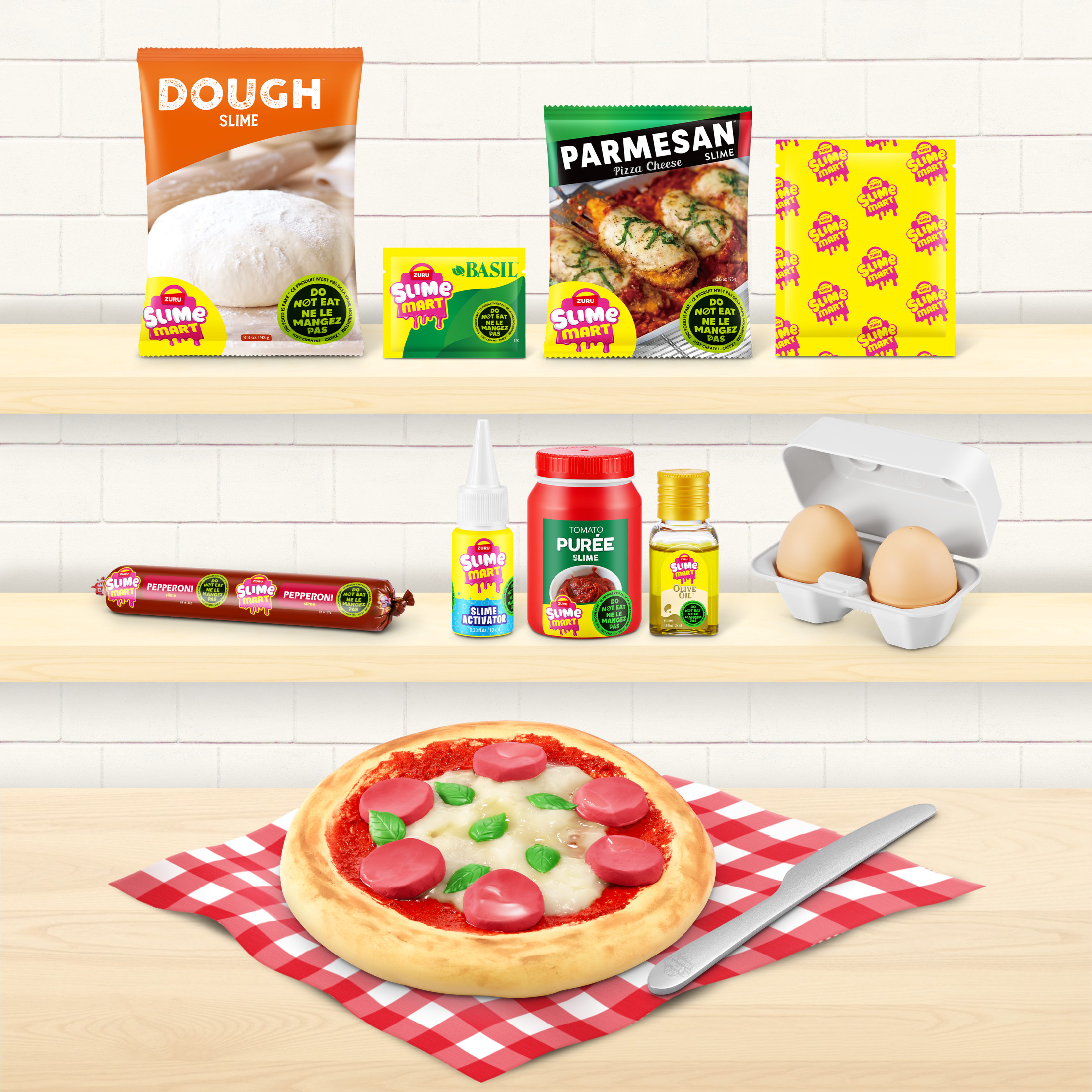 Slime Mart Small Basket Pizza DIY Slime Kit photo 5