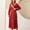 Red#1, variant on Fesfesfes Women Long Sleeve Flannel Robe Bathrobe Gown with Pocket and Belt Cozy Warm Fleece Loungewear Soft V Neck Sleepwear for Home Relaxation(Orange#1,XL)