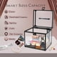 thumbnail image 3 of Estuche de maquillaje Costravio Crown Box organizador de artículos de tocador transparente, 3 of 7