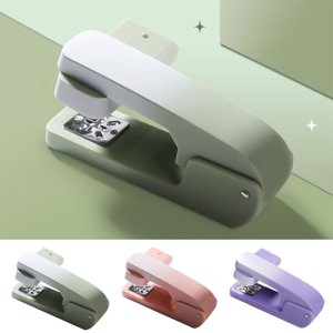 Bowayaoa 360 Degré Rotant Stapler, Effort Saving Office Stapleur avec 20 Capacité de feuille, Swivel Throat Stapler pour les carnets, Anti-Jam Desktop Stapleur pour les travaux scolaires à domicile