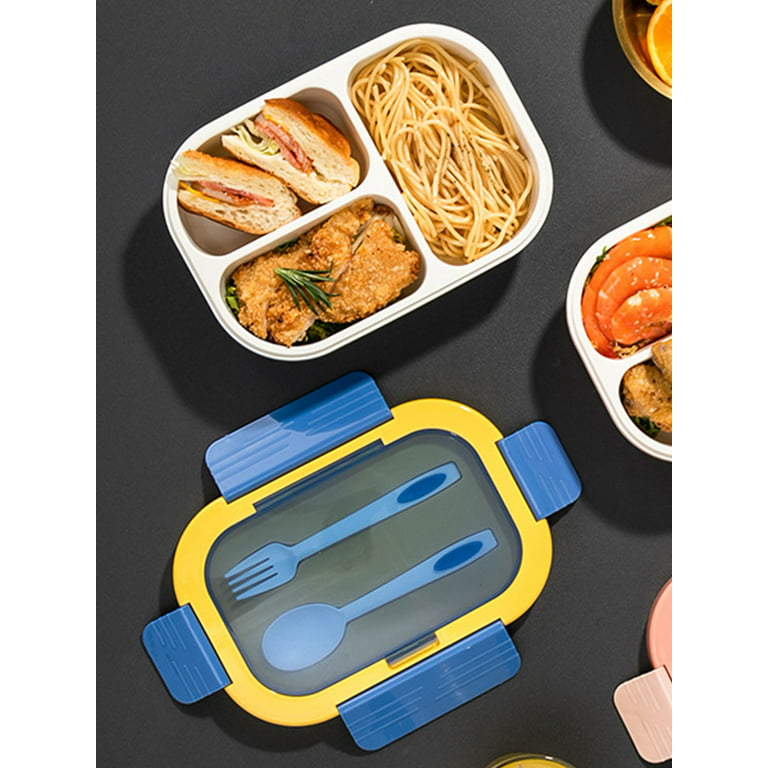 Lunch Box Bento Box With Spoon For Children Adults Office Worker Microwae Heated  Lunch Container 
