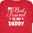 thumbnail image 4 of Inktastic My Best Friend is My Daddy with Hearts Boys or Girls Long Sleeve Toddler T-Shirt, 4 of 5