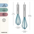 thumbnail image 5 of Farberware Professional Set of 2 Mini Stainless Steel Handled Whisks Multi-Colored, 5 of 10