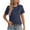 Navy, variant on Inleife womens basic tees under $5 Women's Fashion Solid Round Neck Short Sleeves Casual T-Shirt Top