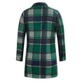 thumbnail image 5 of Pntutb Coats for Women,Womens Plaid Casual Long Sleeve Loose Lapel Cardigan Jacket Coat with Pocket, 5 of 6