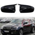 thumbnail image 3 of For BMW Side Wing Mirror Cover Caps Gloss Black Left+Right, 3 of 5