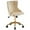 Beige & Gold-Flannel, variant on UBesGoo Armless Office Chair Flannel Computer Task Chair Adjustable Swivel Vanity Chair with Ergonomic Backrests and Wheels for Conference and Home Light Pink & Gold