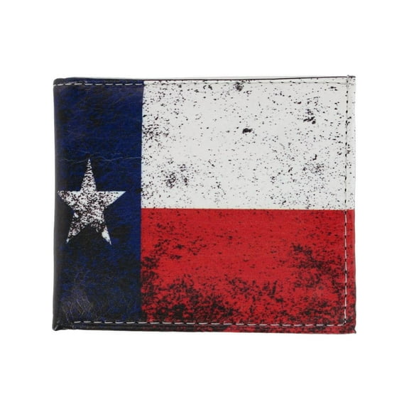 CTM Vintage Texas Flag Bifold Wallet (Men)