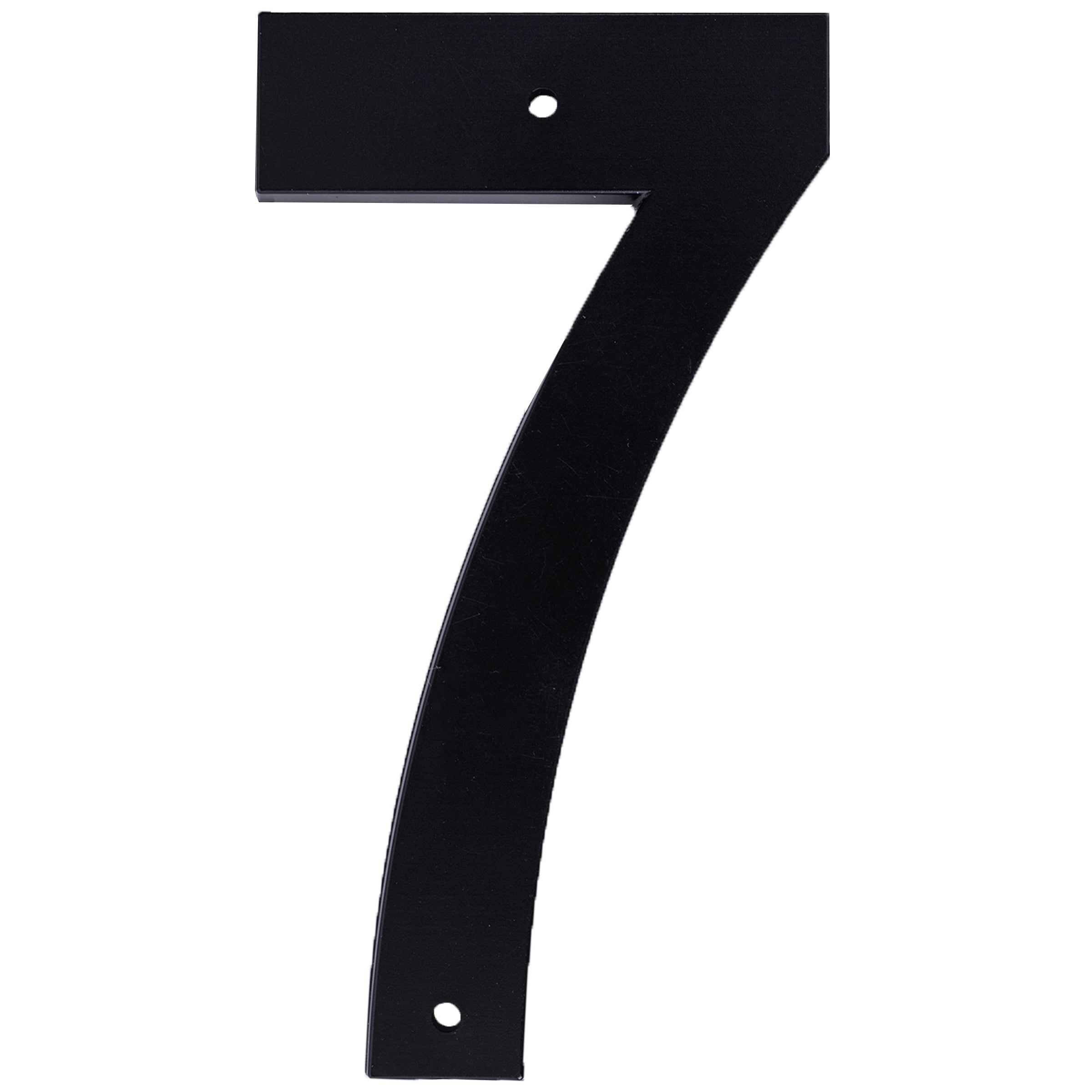 (5 pack) HY-KO 4" Black Plastic Modern Number 7