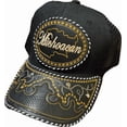 thumbnail image 3 of Gorra de Michoacan Gorro Ajustable Unisex, Estilo Charro, Poliéster/acrílico, Diseño de Piel de Serpiente Bordado en Negro, 3 of 4