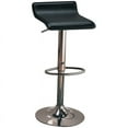 thumbnail image 1 of Coaster Faux Leather Adjustable Backless Bar Stools in Black, 1 of 3