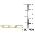 thumbnail image 6 of SZUL Women's 14K Yellow Gold Filled 3.5MM Flat Link Paperclip Chain With Lobster Clasp - 20 inch, 6 of 7