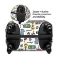 thumbnail image 4 of Fotbe Retro Style Luggage Cover Protector,Suitcase Protector,Scratch and Dirt Resistant,Fits 18-32 Inch Luggage-Small, 4 of 9