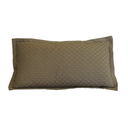 Am Home Ginger Snap Honeycomb Texture Pillow With Flange Edge