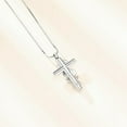 thumbnail image 5 of Cross Urn Necklace for Ashes Birthstone Flower Cremation Jewelry for Ashes Urn Pendant Keepsake Memorial Pendant Necklace for Ashes for Human Women Pet, 5 of 7