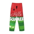 thumbnail image 6 of Balery Watermelon Hello Summer print Men's Pajama Pants,Ultra Lightweight Pjs,Lounge Pant-Small, 6 of 9