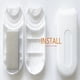 thumbnail image 3 of Vertical Blind Replacement Handles, 4-Pack Plastic Tension Roller Grips, White Safety Pull Tabs for Window Treatments, 3 of 5