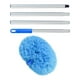 thumbnail image 3 of Plumero de microfibra para techos altos, hogar, plumero largo para ventiladores, muebles y coches. Empalme azul, 3 of 9