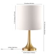 thumbnail image 5 of Evelyn&Zoe 14" Traditional Mini Accent Lamp with White Drum Linen Shade, 5 of 8
