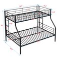 thumbnail image 3 of [Luckynote]Twin Over Full Metal Bunk Bed , No Box Spring Needed, Large Under Bed Storage, Easy Assemble, 3 of 10