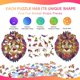 thumbnail image 2 of Rompecabezas de animales para adultos y niños, rompecabezas de león de 210 piezas, rompecabezas clásicos, rompecabezas único en forma de animal, juego intelectual, decoración del hogar, 2 of 3