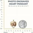 thumbnail image 3 of Personalized Engraved Picture Necklace Heart Shaped Custom Photo Pendant Customized Necklace with Picture Inside Diamond Cut Edge - 1 Inch x 1 Inch (10K Yellow Gold, Photo Only), 3 of 5