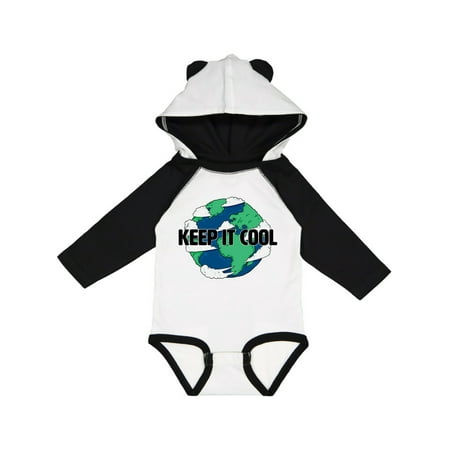 

Inktastic Keep It Cool with Cartoon Earth Gift Baby Boy or Baby Girl Long Sleeve Bodysuit
