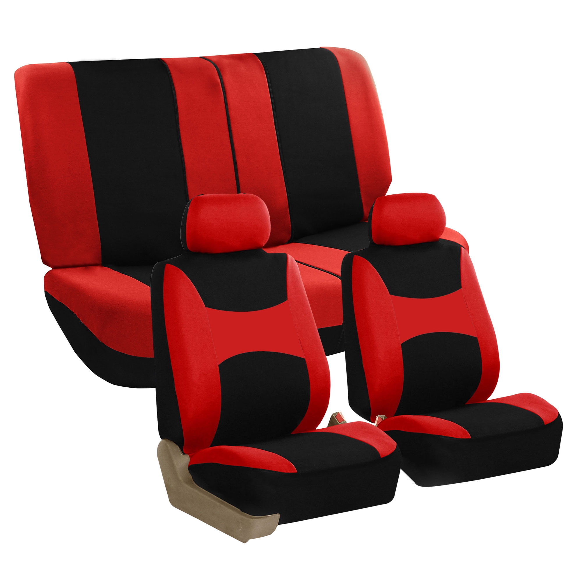 FH Group Light & Breezy Seat Covers for Auto, 2 Headrests Full Auto