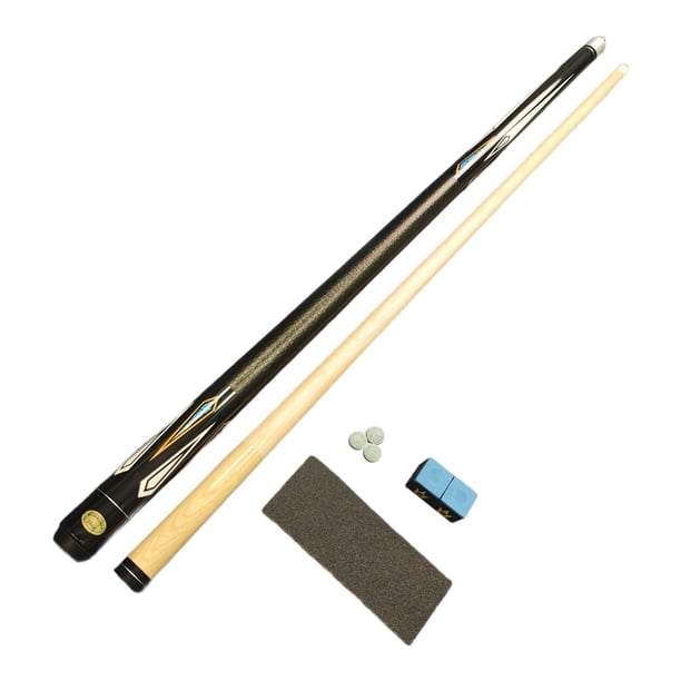 Palo de billar de dos secciones con punta de 57,5 "y 13 mm, taco de billar elegante y portátil profesional para practicar juegos de billar
