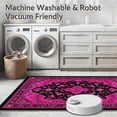 thumbnail image 5 of ODIKA 5'x7' Machine Washable Non-Slip Area Rug, Vivid Bow Aesthetic Delight High Traffic Rug, Pink, 11427, 5 of 7