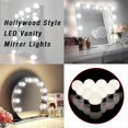 thumbnail image 2 of LED 2 6 10 14 Light Bulbs For Mirrors Dressing Table USB Mirror Lights Touch Dimmable Wardrobe Bathroom Makeup Lamp ,Widely Use, 2 of 7