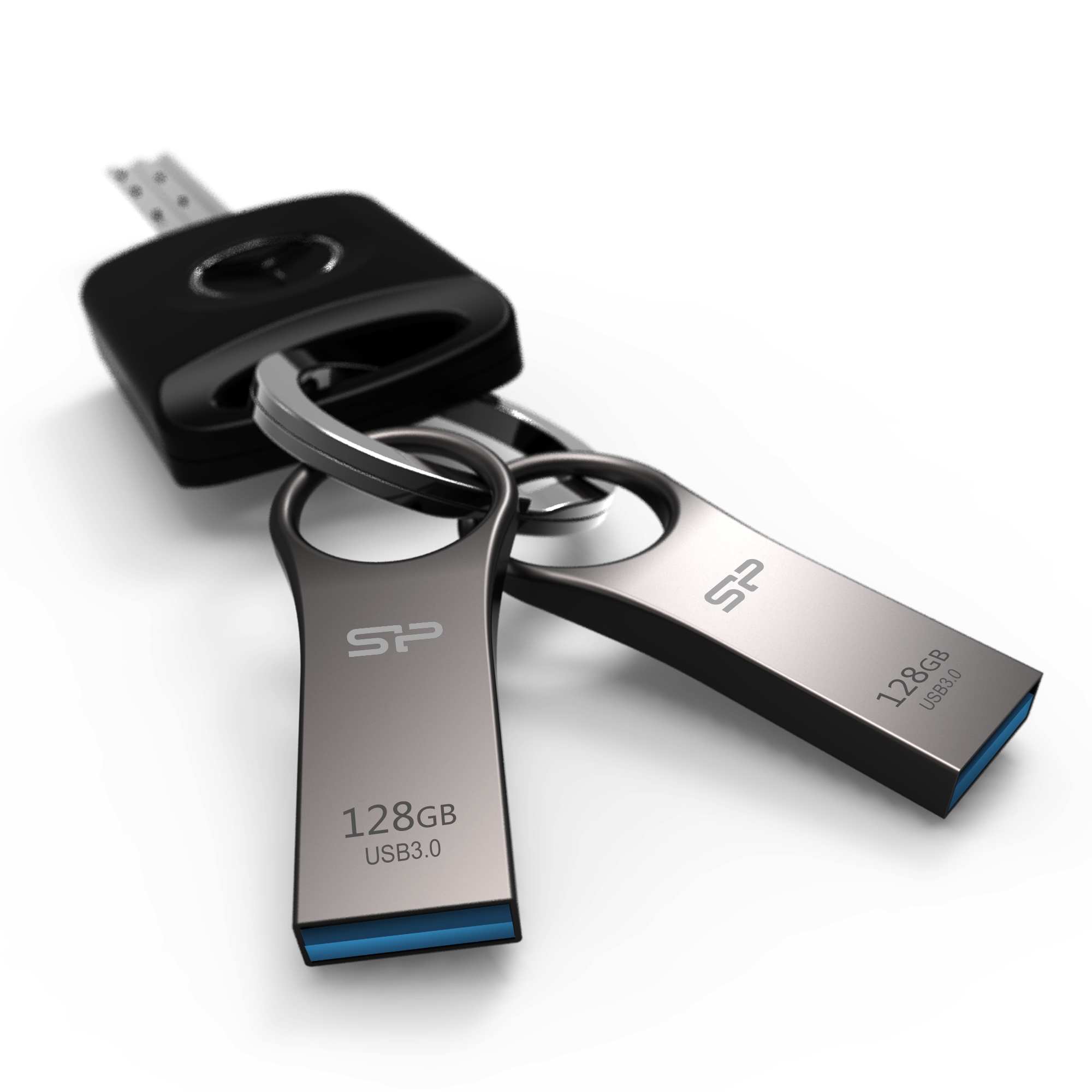 SILICON POWER Jewel J80 - USB flash drive - 128 GB - USB 3.0 - silver, titanium - image 4 of 5