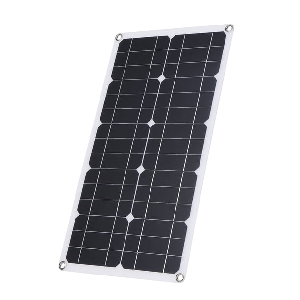 50W DC 9V / 18V Panel solar flexible con 30A Kit de controlador de pantalla L-ED con interfaz USB / Irfora Kit de paneles solares