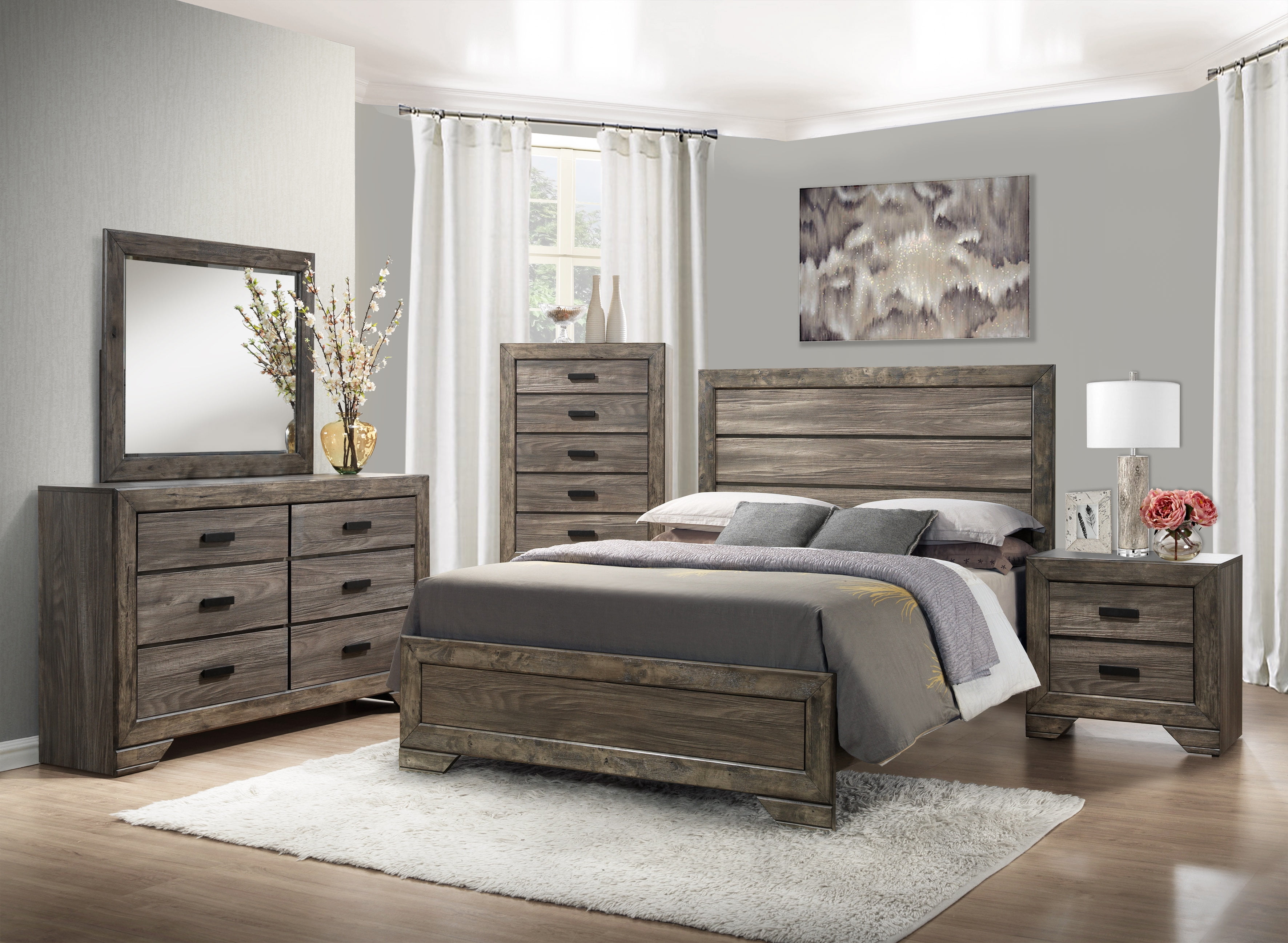 Picket House Furnishings Grayson Nightstand Grey Oak