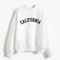 thumbnail image 2 of Vedolay Hoodless Sweatshirts for Women Round Neck Long-Sleeved Leopard Hoodless Sweater Top White,2XL, 2 of 4