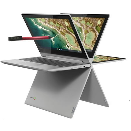 Lenovo Flex 3 2-in-1 Chromebook Laptop Computer_ 11.6" Touchscreen_ MediaTek MT8173C_ 4GB DDR4_ 32GB eMMC_ Work from Home_ Grey_ Up to 10HRs Battery Life_ 64GB Flash Stylus_ Chrome OS