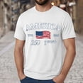 thumbnail image 2 of Ramiter Men's America 250Th Anniversary Printed T-Shirt Patriotic Falg Shirts for Men(White,S), 2 of 5