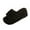 Black, variant on Wensltd Thick Sole Slippers for Women Open Toe Fleece-Lined Fashion Casual Comfortable Indoor Slippers