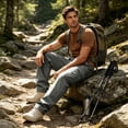 thumbnail image 7 of GrmtClth Mens Cargo Pants Comfort Flex Fit Cargo Sweatpants Relaxed Fit Cargo Pants for Men Comfort Style Gray XL, 7 of 7