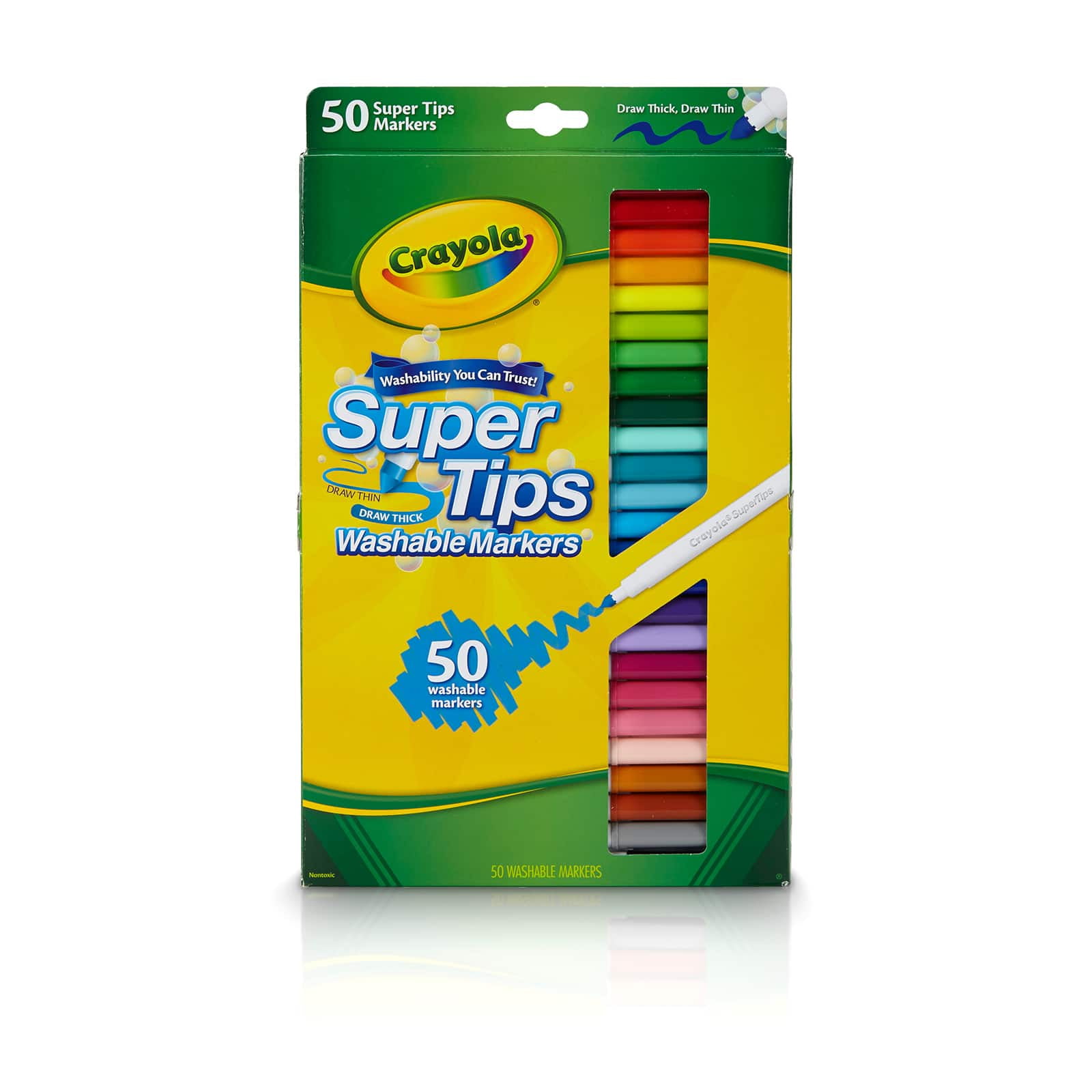 8 Packs: 50 ct. (400 total) Crayola Super Tips Washable Markers - 2