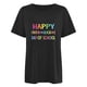 thumbnail image 4 of Camiseta de Profesor de Mujeres, 100 Días Feliz de la Escuela Imprimir Carta de Manga Corta para el Uso Casual Y de Fiesta, la Enseñanza Tee de Moda Temática, 4 of 4