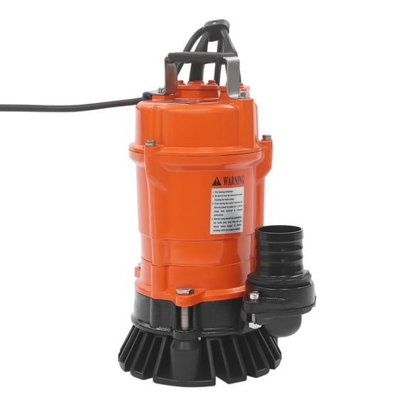 Water Pump, Dirty Water Pump, 550W Stainless Steel Submersible Sewage Pump, Orange, 110V/60Hz for Home Basement, Yard, Pool, Construction Site Drainage and Transfer