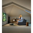 thumbnail image 5 of Domusensus Corduroy Futon Sofa Bed, Foldable Boneless Couch, Free Setup Folding Sofa Bed, Futon Couch for Small Spaces, Sleeper Chair, Gray, 5 of 5